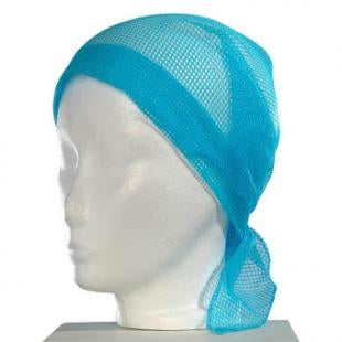 Voilette mise en plis grande maille bleu Mezzo