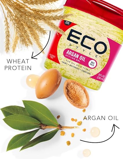 Eco Style - Gel coiffant à l'huile d'argan du Maroc - 236 ml