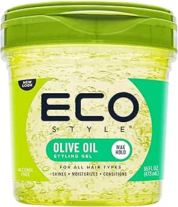 Eco Style - Gel coiffant à l'huile d'olive - Vert 236 ml
