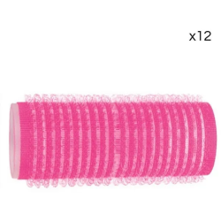 Rouleaux velcro rose 24mm x 12 Mezzo