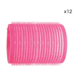 Rouleaux velcro rose 44mm x 12 Mezzo